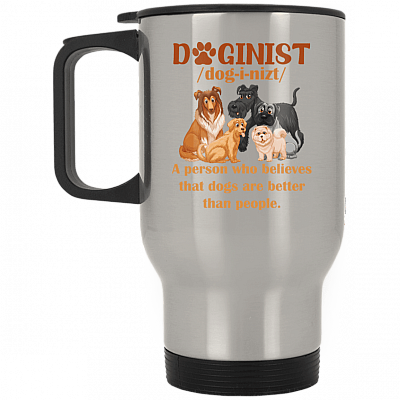 14 oz. Silver Travel Mug