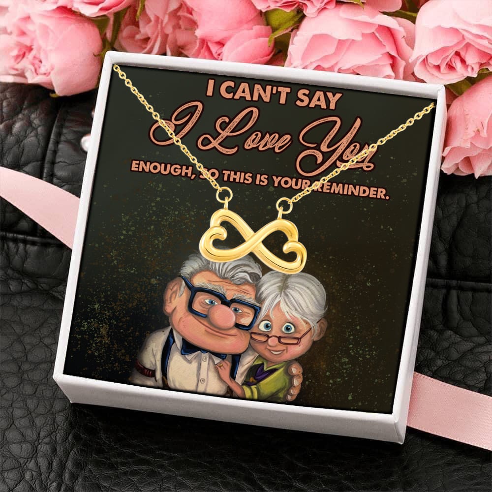 1HP. Love You Enough couple up(4) Infinity Heart Necklace (Gold) 4