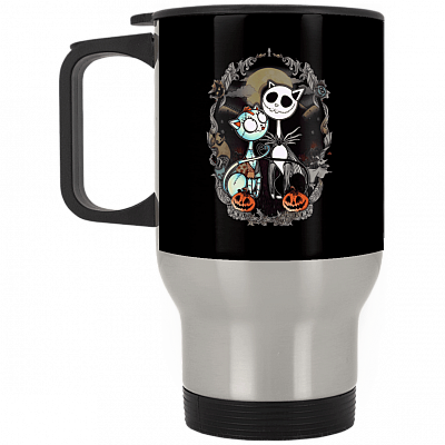 14 oz. Silver Travel Mug