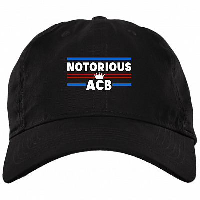 Crown Notorious ACB 2020 Supreme Court Justice Cap Hat - Peace Love Amy Coney Barrett Snapback Trucker Hat, Black, Brushed Twill Dad Cap