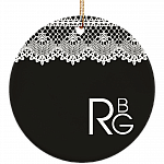 Notorious RBG White Lace Decorative Christmas Ornament - Holiday Flat Circle Porcelain Ceramic Ornament, Black, Circle Ornament Notorious RBG White Lace Decorative Christmas Ornament - Holiday Flat Circle Porcelain Ceramic Ornament, Black, Circle Ornament