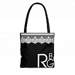 Ruth Bader Ginsburg Lace Collar Notorious RBG All Over Print Tote Bag - Shoulder Bag - Reusable Shopping Bag