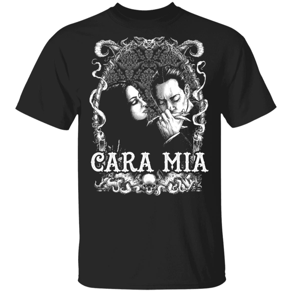 Mon Cher Addams Family Gomez And Morticia Shirt - My Beloved Couple Halloween Horror Movie Killers Shirt, Black, Unisex T-Shirt