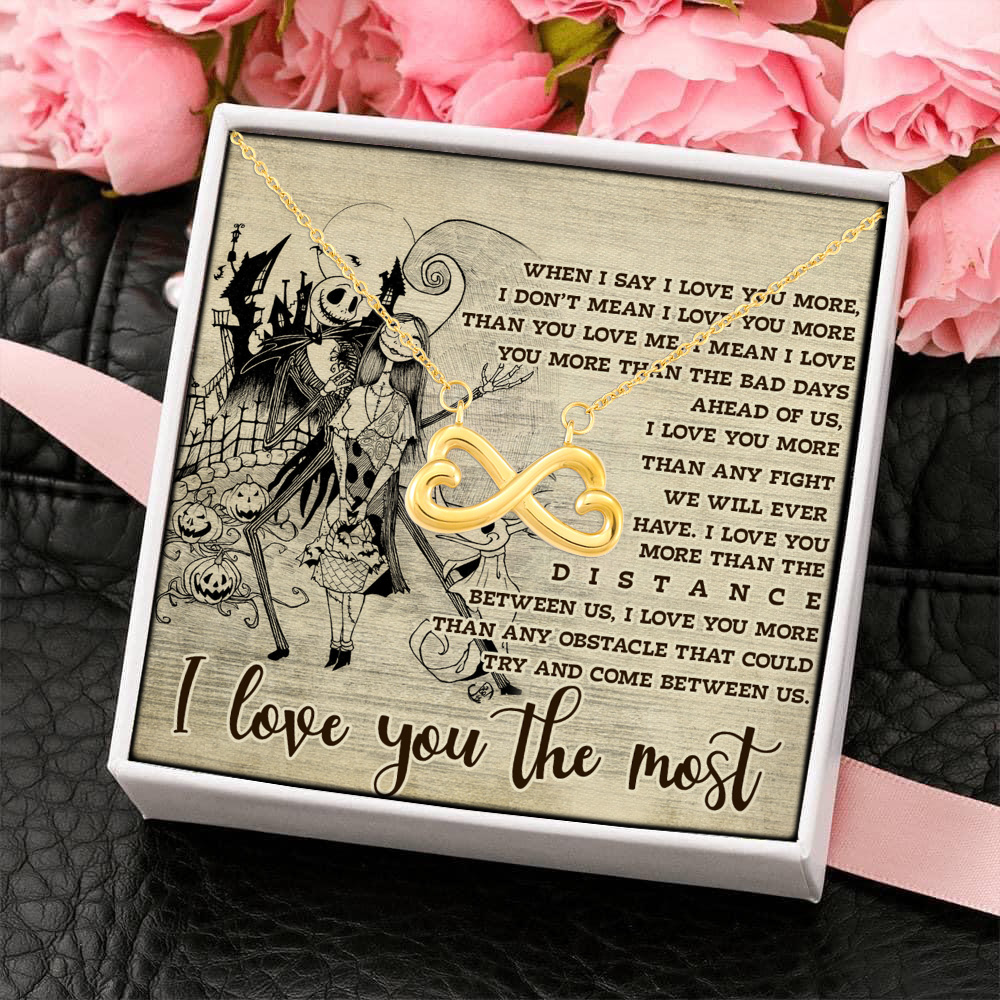 5. Love You Most(6) Infinity Heart Necklace (Gold) 4