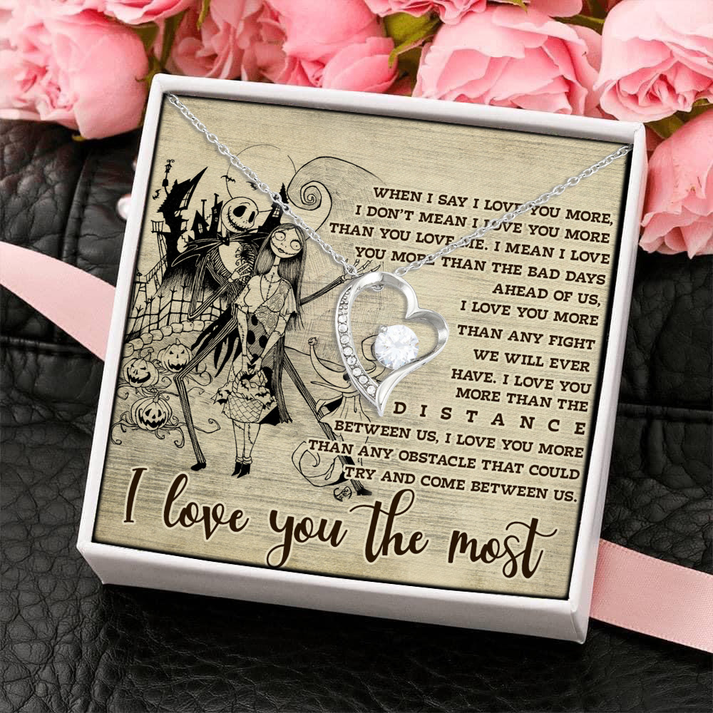 5. Love You Most(6) Forever Love Necklace (Silver) 4