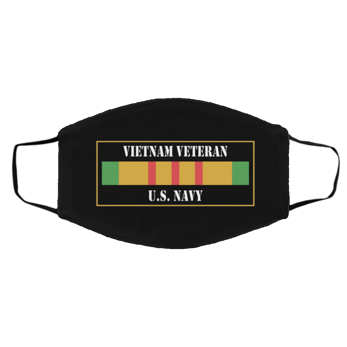 Vietnam Veteran U.S Navy Washable Reusable Custom - Printed Cloth Face Mask Cover, Black, Cloth Face Cover – Medium/Large Vietnam Veteran U.S Navy Washable Reusable Custom - Printed Cloth Face Mask Cover, Black, Cloth Face Cover – Medium/Large