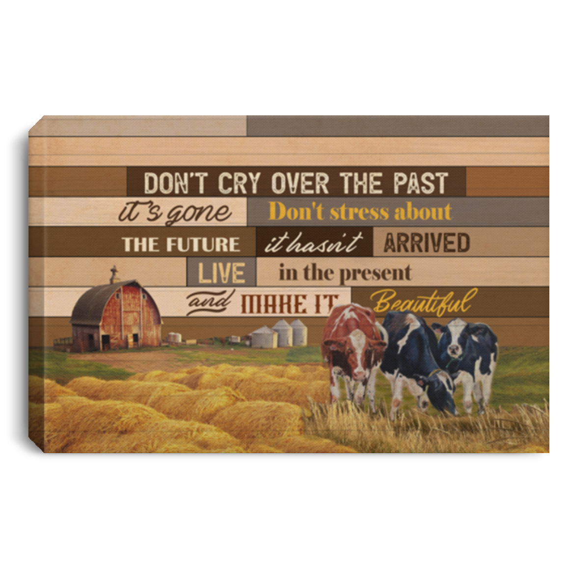 Don't Cry Over The Past It's Gone Don't Stress About The Future Farmhouse Decor Framed Canvas Unframed Poster, White, 0.75'' Framed Canvas Don't Cry Over The Past It's Gone Don't Stress About The Future Farmhouse Decor Framed Canvas Unframed Poster, White, 0.75'' Framed Canvas