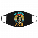 Notorious ACB Amy Coney Barrett US Supreme Court Feminism Washable Reusable Custom - Cloth Face Mask Cover, Black, Cloth Face Cover – Medium/Large