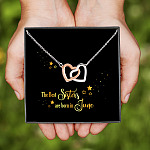 8Th. Best Sister 6 Interlocking Hearts Necklace
