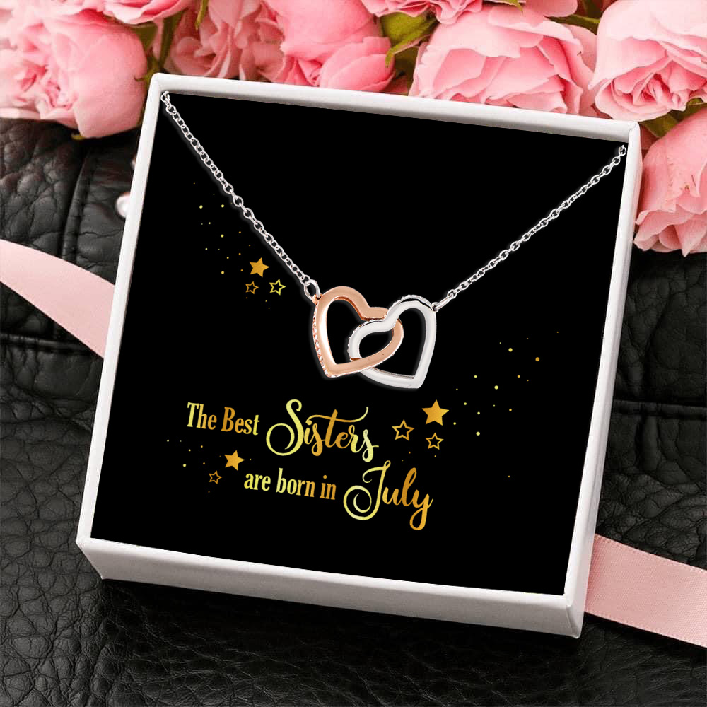 8Th. Best Sister 7 Interlocking Hearts Necklace 4