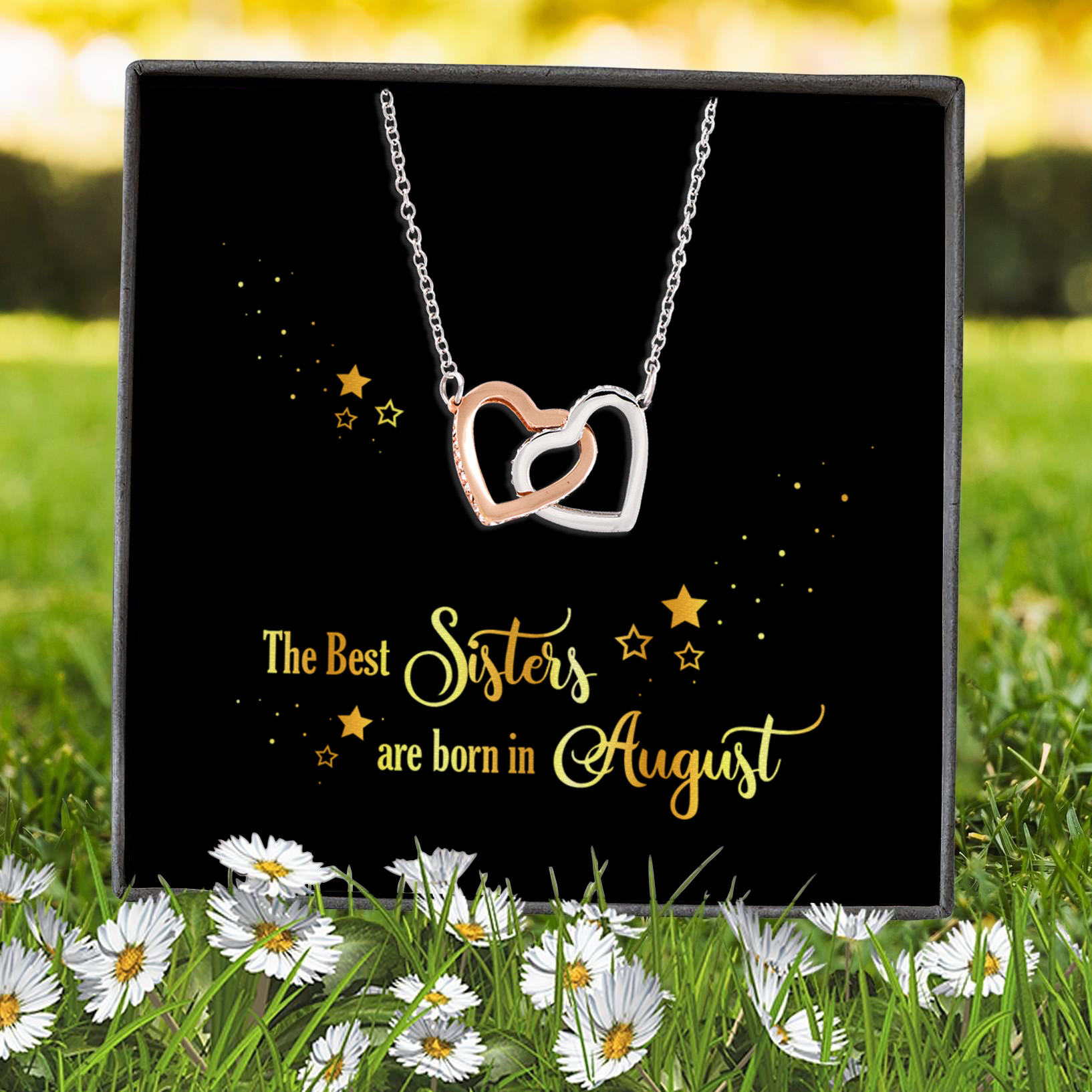 8Th. Best Sister 8 (3) Interlocking Hearts Necklace 7