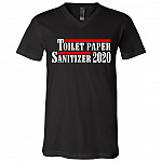 Toilet Paper Sanitizer 2020 Funny 2020 T-shirt - V-neck - 2020 Hot Trending Shirt, Black, V-Neck T-Shirt
