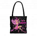 I'm A Survivor Breast Cancer AOP Tote Bag - Shoulder Bag - Reusable Grocery Shopping Bag