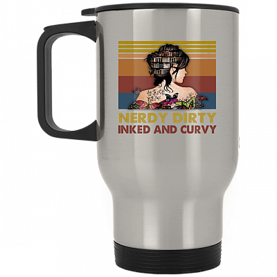 14 oz. Silver Travel Mug