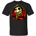Freddy Skellington T-shirt - Freddy Kruger Jack Skellington Shirt - Halloween Horror Movie Character Shirt, Black, Unisex T-Shirt