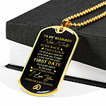 To My Husband Turn Back The Clock I'd Find You Sooner And Love You Longer Dogtag Pendant Necklace - Dog Tag (Gold Plated) To My Husband Turn Back The Clock I'd Find You Sooner And Love You Longer Dogtag Pendant Necklace - Dog Tag (Gold Plated)