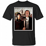 Inspired By The Shining T Shirt - Jack & Wendy American Gothic Horror Movies Shirt - Vintage Halloween Shirt, Black, Unisex T-Shirt