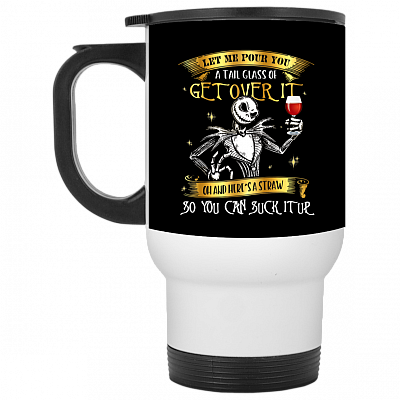 14 oz. White Travel Mug