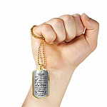 Faith Makes Possible Love Makes Easy Hope Makes Work Family Makes Life Worth Thing Dog Tag Pendant Necklace - Dog Tag (Gold Plated) Faith Makes Possible Love Makes Easy Hope Makes Work Family Makes Life Worth Thing Dog Tag Pendant Necklace - Dog Tag (Gold Plated)