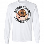 No Muff Too Tuff We Dive At Five Hoodie - Sweatshirt - Long Sleeve Shirt - Dive Helmet Muff Diving Shirt, White, Long Sleeve