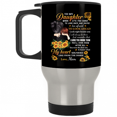 14 oz. Silver Travel Mug