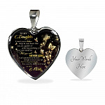 Butterfly To My Daughter I Want You To Believe Deep In Your Heart Love Mom Heart Pendant Necklace - Heart Luxury Necklace (Silver)