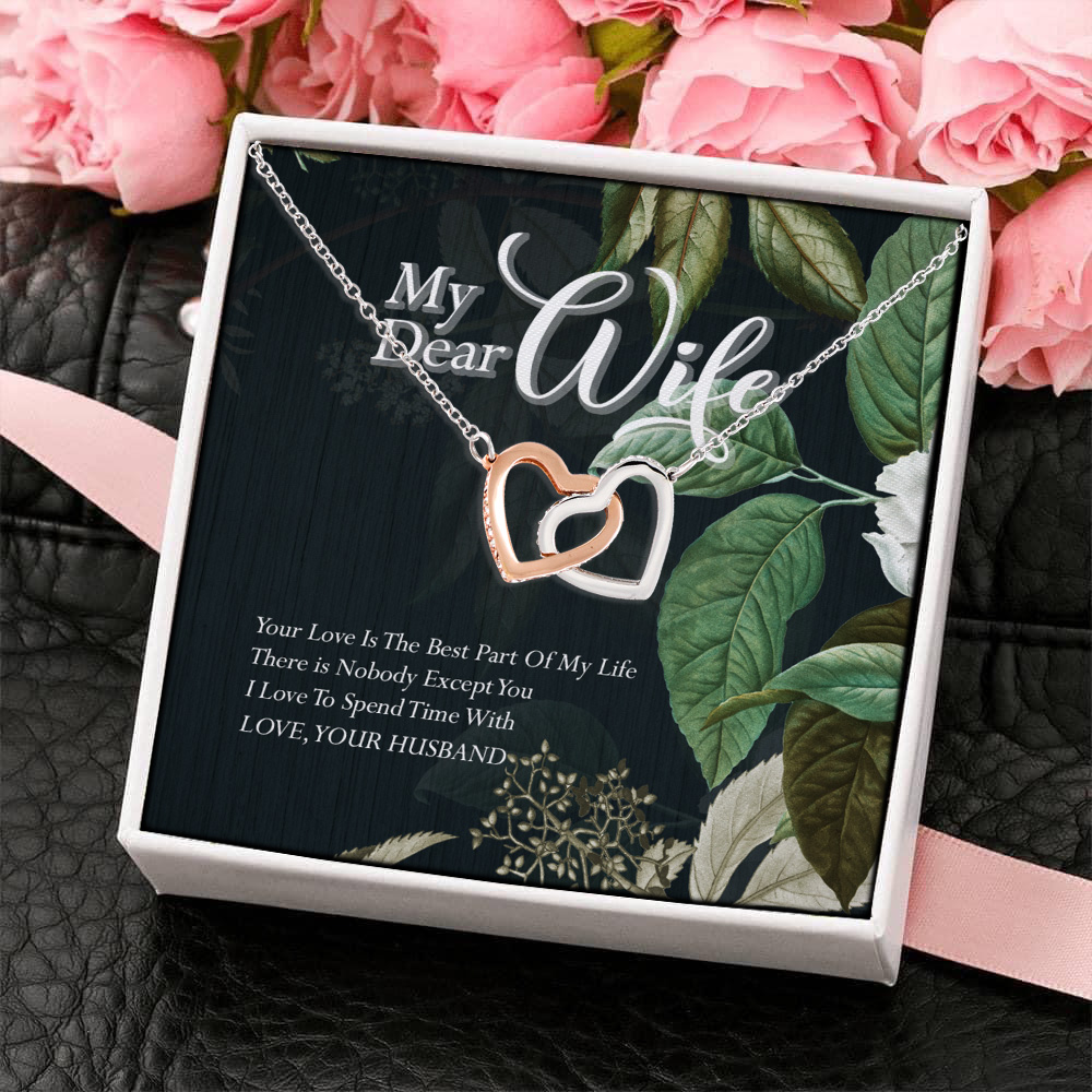 2O. Dear Wife(4) Interlocking Hearts Necklace 4