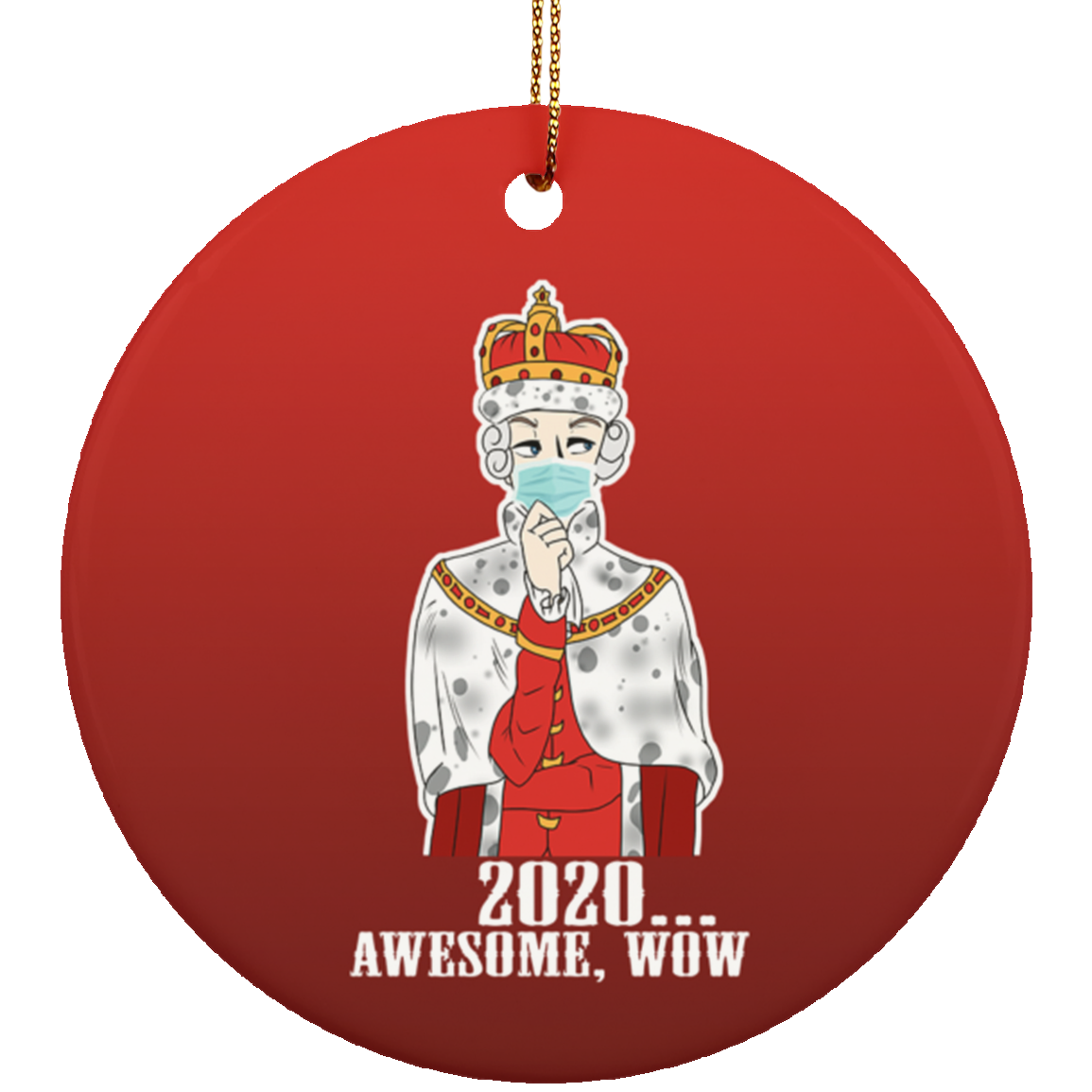 Hamilton King George 2020 Awesome Wow Funny Decorative Christmas Ornament - Holiday Flat Circle Ornament, White, Circle Ornament Hamilton King George 2020 Awesome Wow Funny Decorative Christmas Ornament - Holiday Flat Circle Ornament, White, Circle Ornament