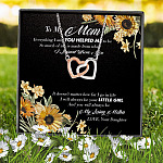 11Th. Everything I Am Mom message card Interlocking Hearts Necklace 7