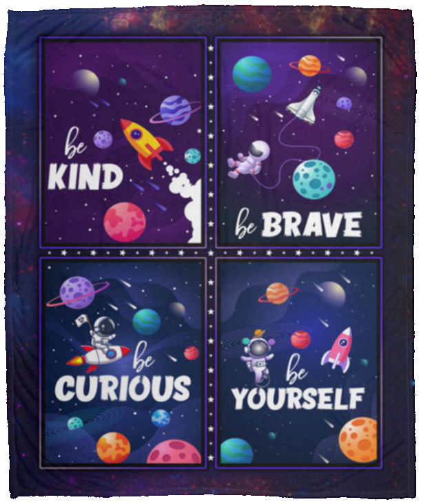 Be Kind Be Brave Be Curious Be Yourself Fleece Blanket - Mink Sherpa Blanket - Woven Blanket, White, Cozy Plush Fleece Blanket - 50x60 Be Kind Be Brave Be Curious Be Yourself Fleece Blanket - Mink Sherpa Blanket - Woven Blanket, White, Cozy Plush Fleece Blanket - 50x60