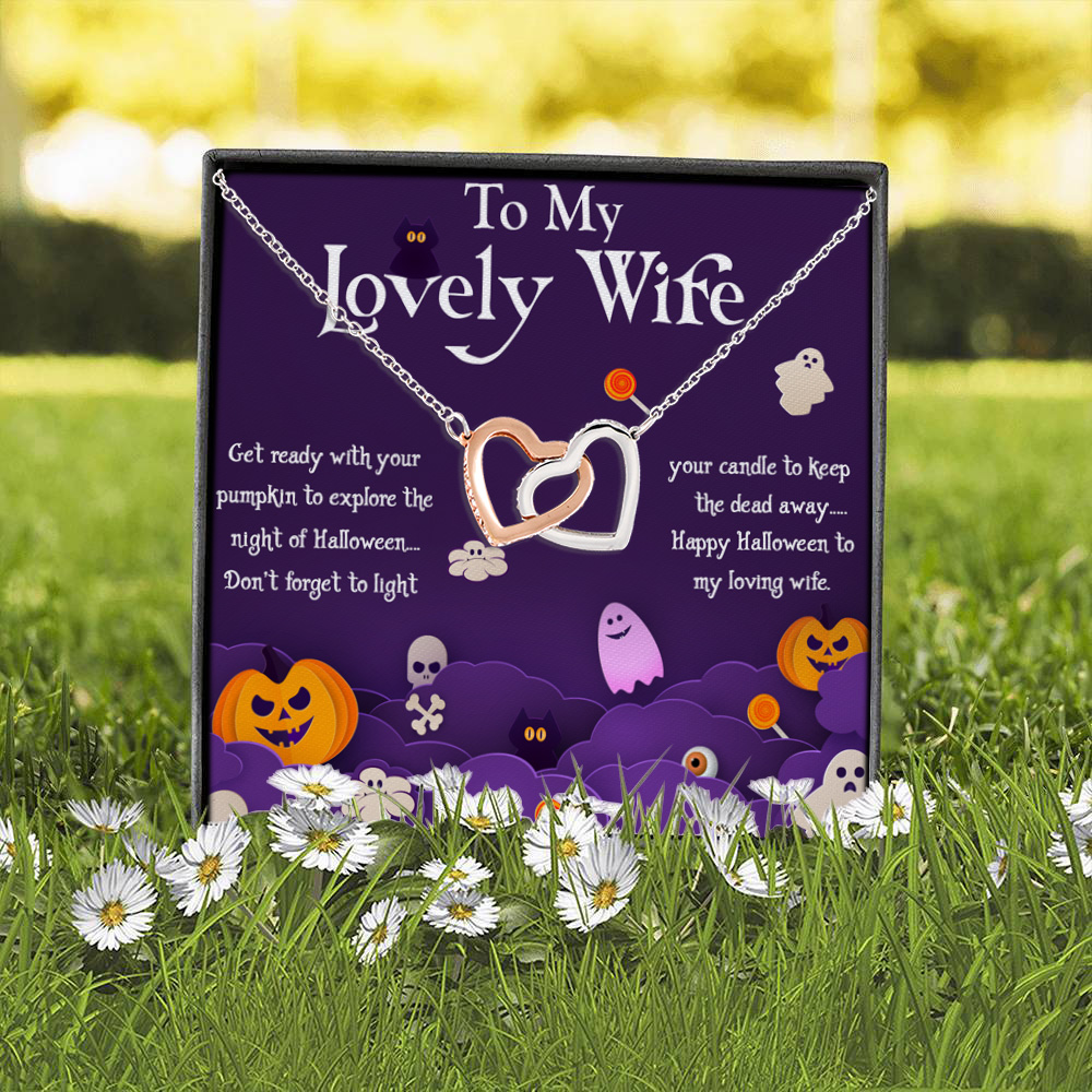 6O. Lovely Wife Halloween(5) Interlocking Hearts Necklace 2