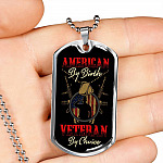 American By Birth Veteran By Choice Dog Tag Necklace - Dog Tag (Silver) American By Birth Veteran By Choice Dog Tag Necklace - Dog Tag (Silver)