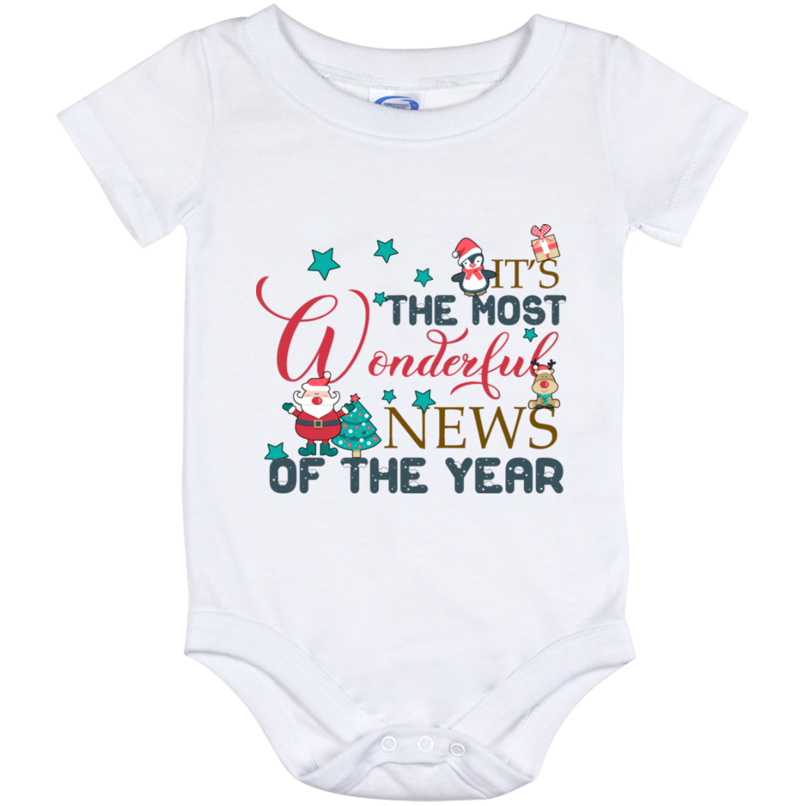 Christmas It's The Most Wonderful New Of The Year Baby Onesie - Baby Infant Bodysuit Gifts, White, Baby Onesie - 12 Month Christmas It's The Most Wonderful New Of The Year Baby Onesie - Baby Infant Bodysuit Gifts, White, Baby Onesie - 12 Month