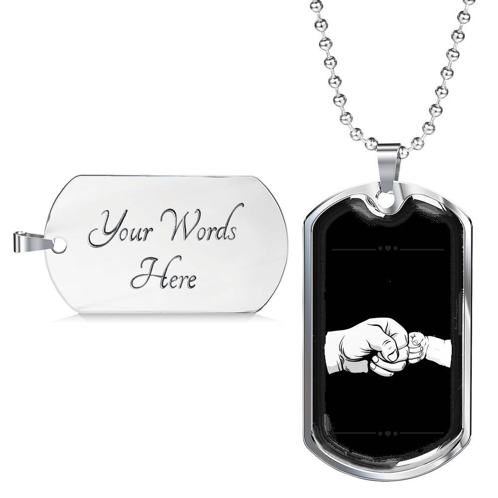 From Mom To My Son I Pray You Will Always Be Safe Dog Tag Pendant Necklace - Inspirational Gifts - Dog Tag (Silver) From Mom To My Son I Pray You Will Always Be Safe Dog Tag Pendant Necklace - Inspirational Gifts - Dog Tag (Silver)