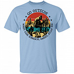 Go Outside Worst Case Scenario Darryl Kill You Shirt - Funny Darryl Shirt - Retro Vintage Bigfoot Shirt, Light Blue, Unisex T-Shirt