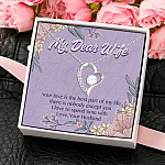 1LV.My Dear Wife-Message Card(5) Forever Love Necklace (Silver) 4