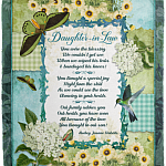 Daughter-in-law Fleece Blanket - Sherpa Blanket - Woven Blanket - Daughter In Law Gifts From Mother In Law, White, Cozy Plush Fleece Blanket - 50x60