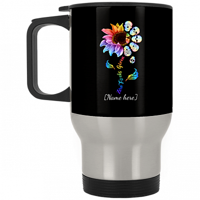 14 oz. Silver Travel Mug