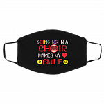 Singing In A Choir Makes My Heart Smile Washable Reusable Custom Printed Cloth Face Mask Cover, Black, Cloth Face Cover – Medium/Large