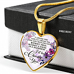 I Choose You and I'll Choose You Without Pause Without a Doubt In a Heartbeat I'll Keep Choosing You Heart Pendant Necklace - Heart Luxury Necklace (Gold Plated)