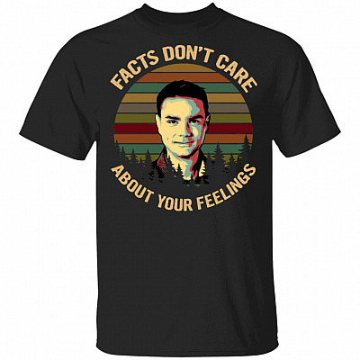 Vintage Facts Dont Care About Your Feelings Ben Shapiro T-Shirt, Black, Unisex T-Shirt