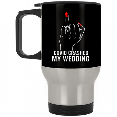 14 oz. Silver Travel Mug