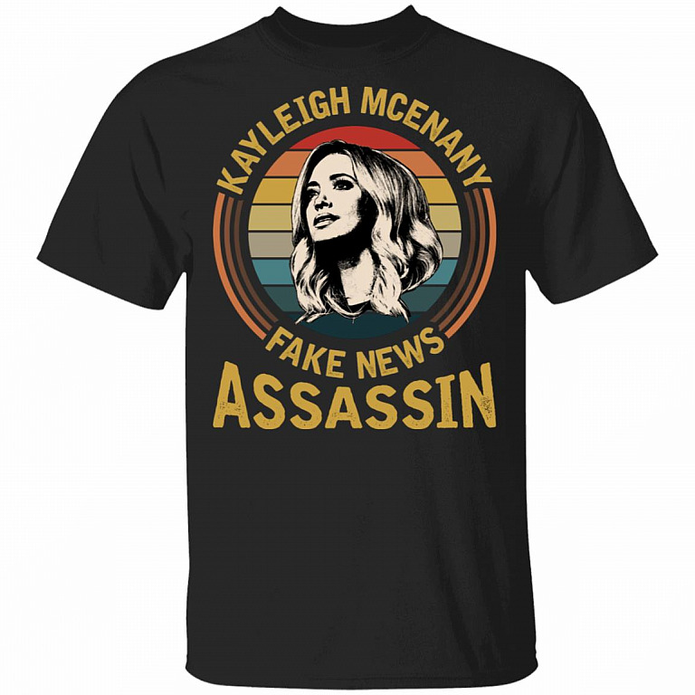 Keyleigh Mcenany Fake News Assassin Vintage T-Shirt, Black, Unisex T-Shirt
