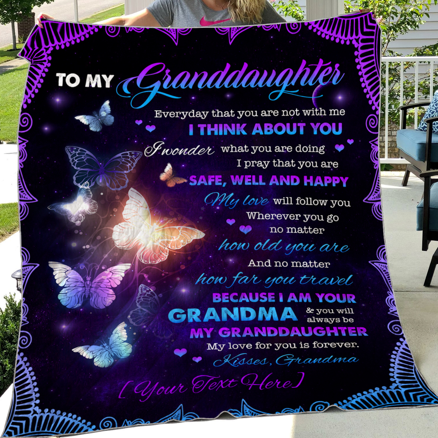 1VT. To My Granddaughter Everyday Personalized-mk1