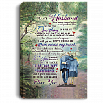 From Wife To Husband I'm Proud to Be Your Wife Proud to Be Your Friend Romantic Anniversary Framed Canvas Prints - Unframed Poster, White, 0.75'' Framed Canvas