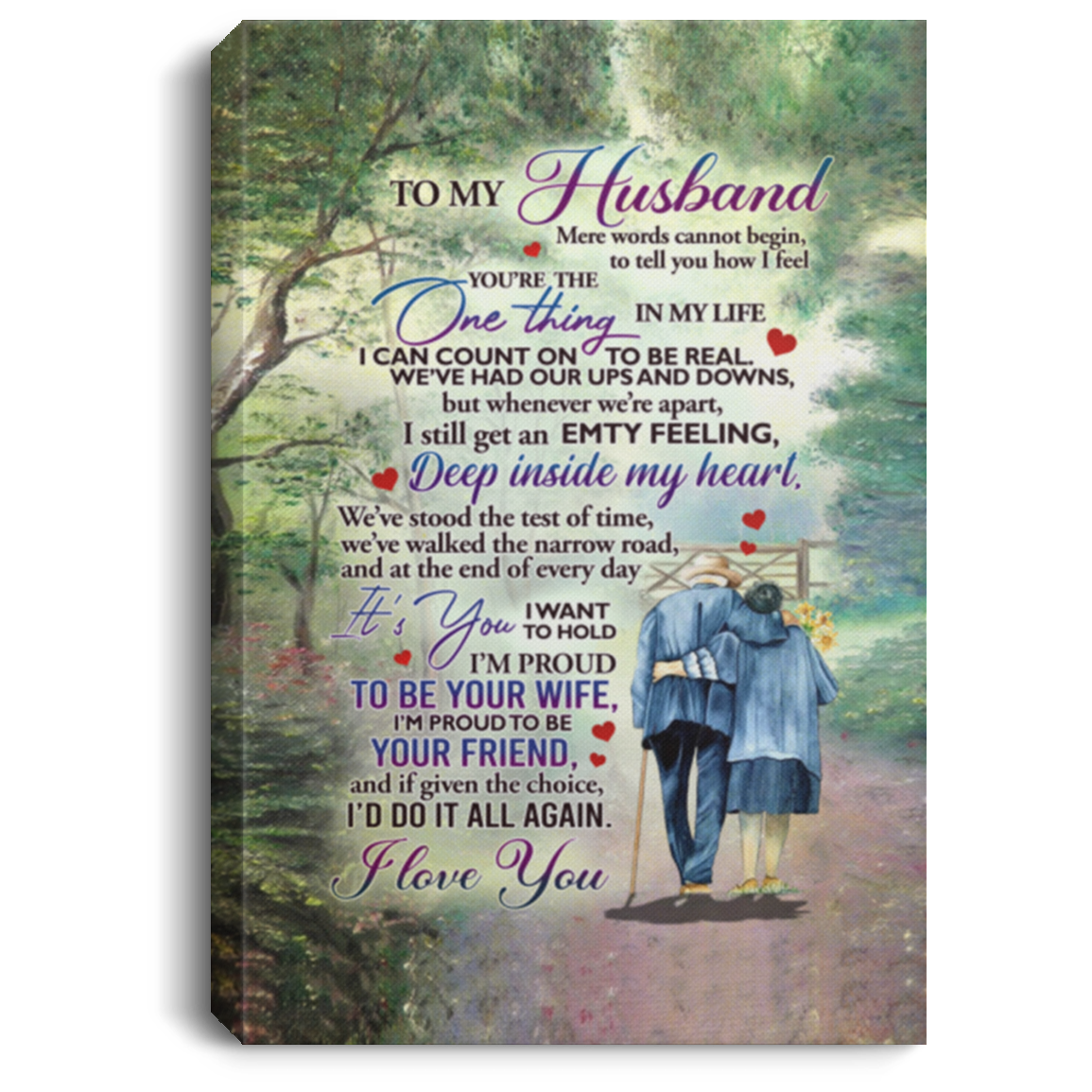 From Wife To Husband I'm Proud to Be Your Wife Proud to Be Your Friend Romantic Anniversary Framed Canvas Prints - Unframed Poster, White, 0.75'' Framed Canvas From Wife To Husband I'm Proud to Be Your Wife Proud to Be Your Friend Romantic Anniversary Framed Canvas Prints - Unframed Poster, White, 0.75'' Framed Canvas