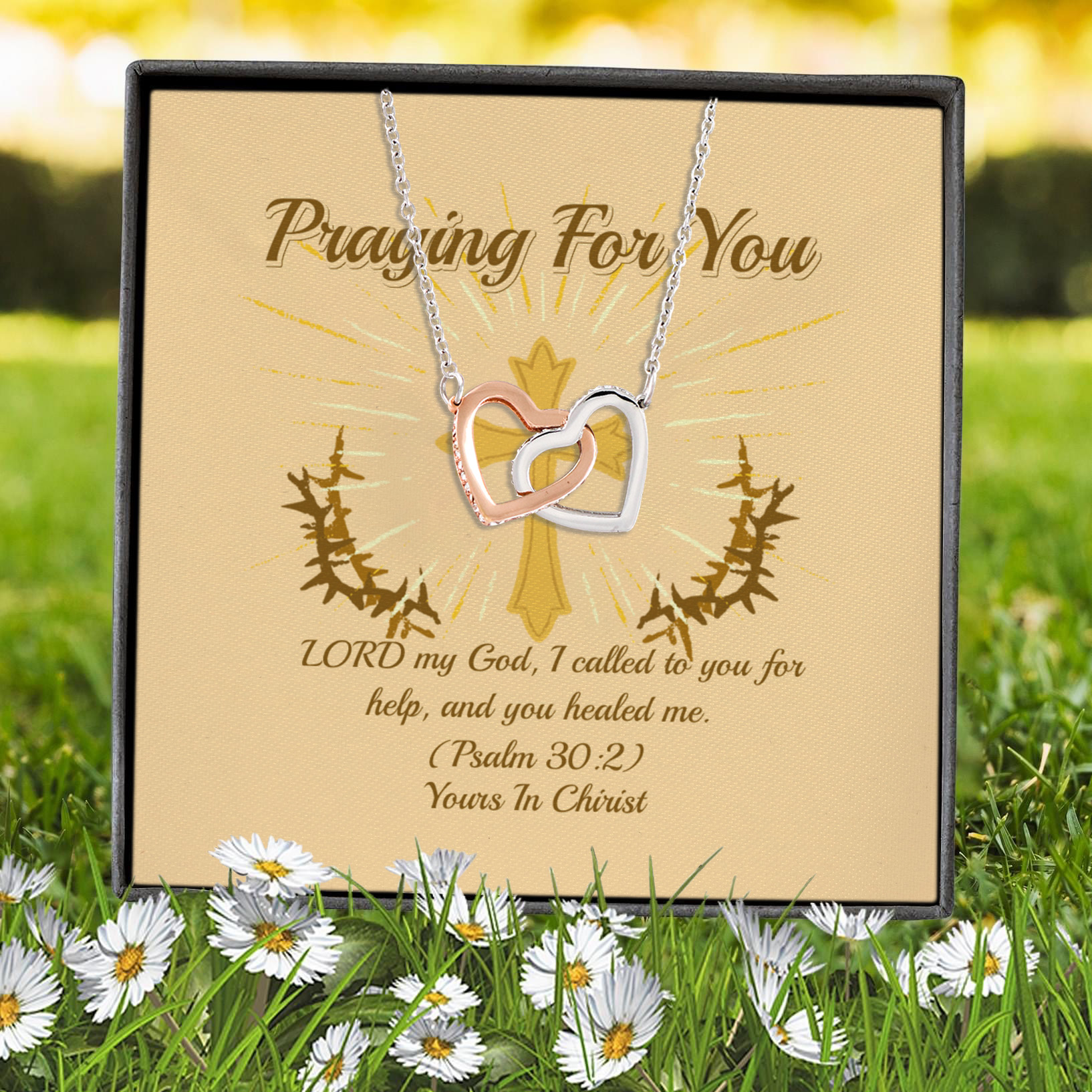 13Th. Praying For You(4) Interlocking Hearts Necklace 7