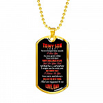 To My Son Never Forget How Much I Love You The Best Thing That Ever Happened To Me Love Dad Dog Tag Pendant Necklace - Dog Tag (Gold Plated) To My Son Never Forget How Much I Love You The Best Thing That Ever Happened To Me Love Dad Dog Tag Pendant Necklace - Dog Tag (Gold Plated)