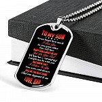 To My Son Never Forget How Much I Love You The Best Thing That Ever Happened To Me Love Dad Dog Tag Pendant Necklace - Dog Tag (Silver) To My Son Never Forget How Much I Love You The Best Thing That Ever Happened To Me Love Dad Dog Tag Pendant Necklace - Dog Tag (Silver)