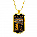 Motorbike To My Son Wherever Your Journey In Life May Take You Dog Tag Necklace - Dog Tag (Gold Plated) Motorbike To My Son Wherever Your Journey In Life May Take You Dog Tag Necklace - Dog Tag (Gold Plated)